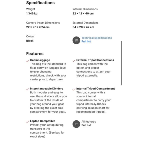 Manfrotto MB VELOCE V Luxury Camera Laptop DSLR & Digital Backpack Bag Black Exc - Picture 10 of 11